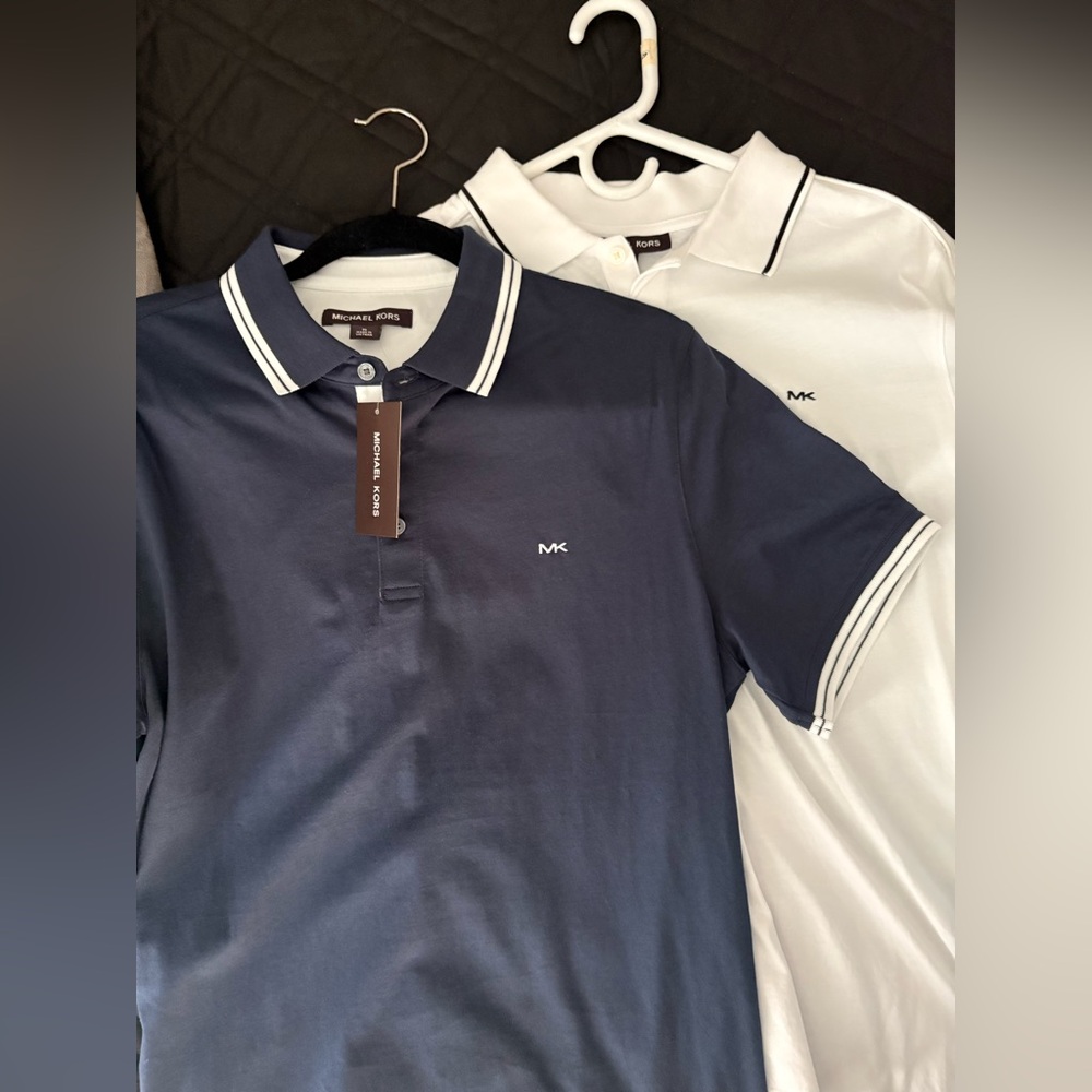 Michael Kors (Dark Blue) Polo Shirt for Men BRAND NEW TAGS STILL ATTACHED - Picture 5 of 5